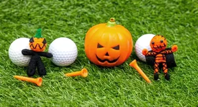 Photo of halloween themed golf balls